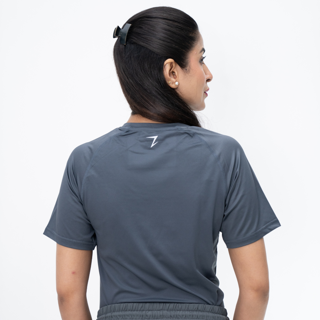 ACTIVE TEE - CHARCOAL