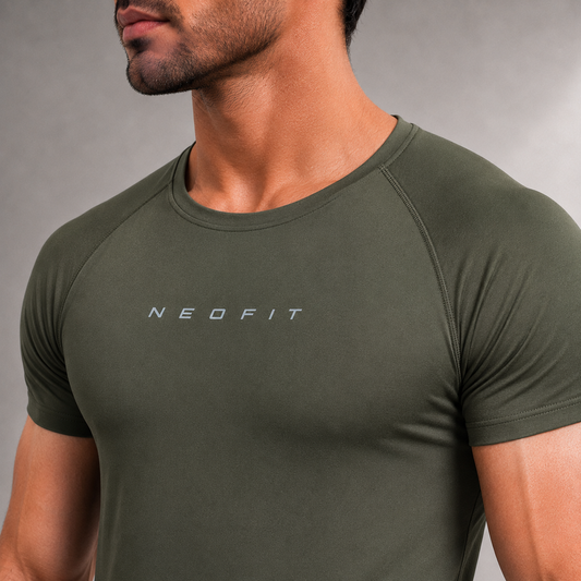ACTIVE COMPRESSION TEES - OLIVE