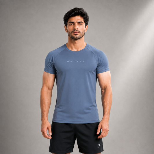 ACTIVE COMPRESSION TEES - CHARCOAL
