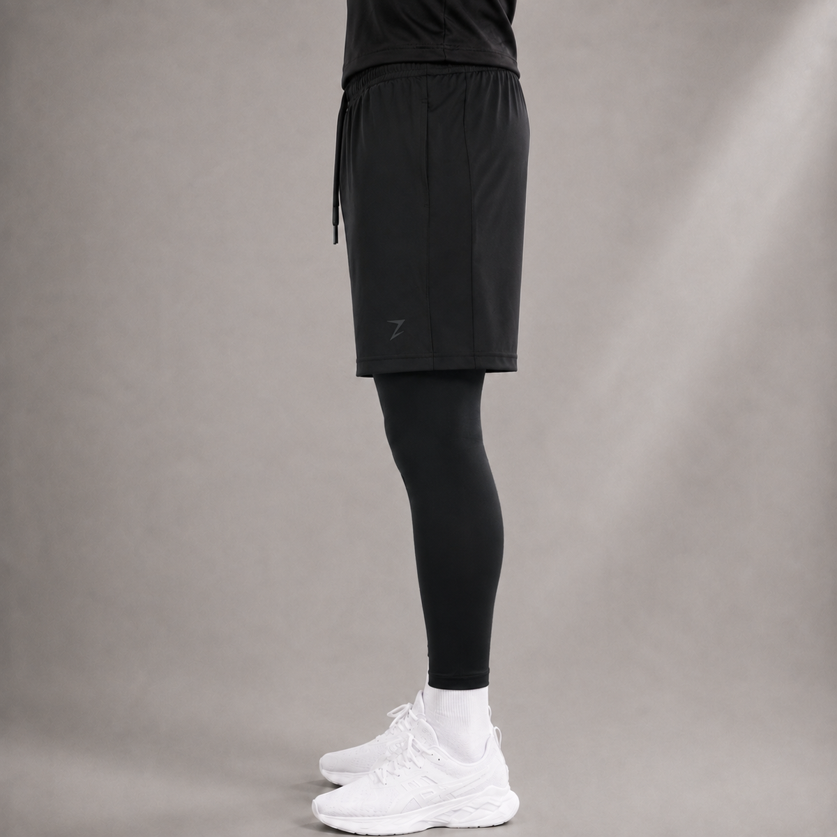HYBRID TRAINING SHORTS - BLACK