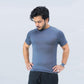 ACTIVE COMPRESSION TEES - CHARCOAL