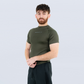 ACTIVE COMPRESSION TEES - OLIVE
