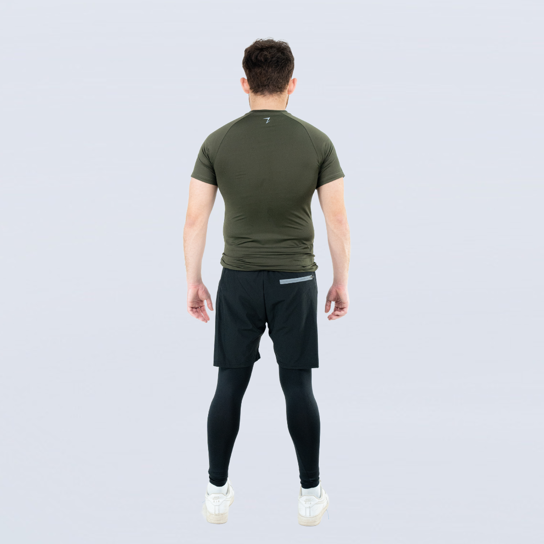 COMPRESSION TEE OLIVE