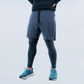 HYBRID TRAINING SHORTS - CHARCOAL