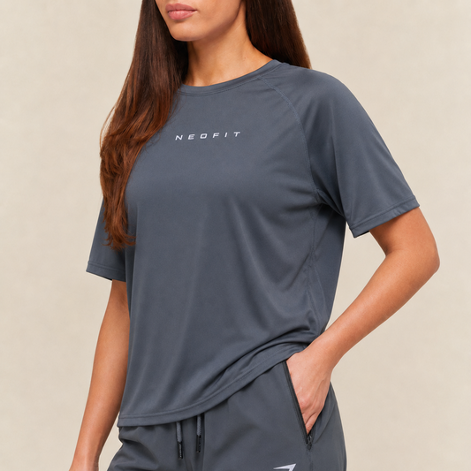 ACTIVE TEE - CHARCOAL