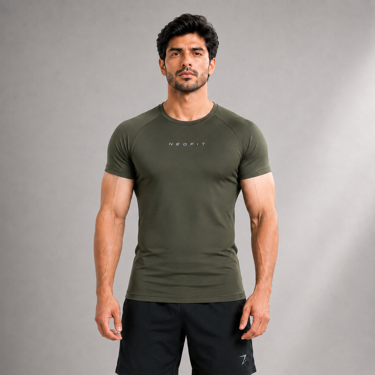 ACTIVE COMPRESSION TEES - OLIVE
