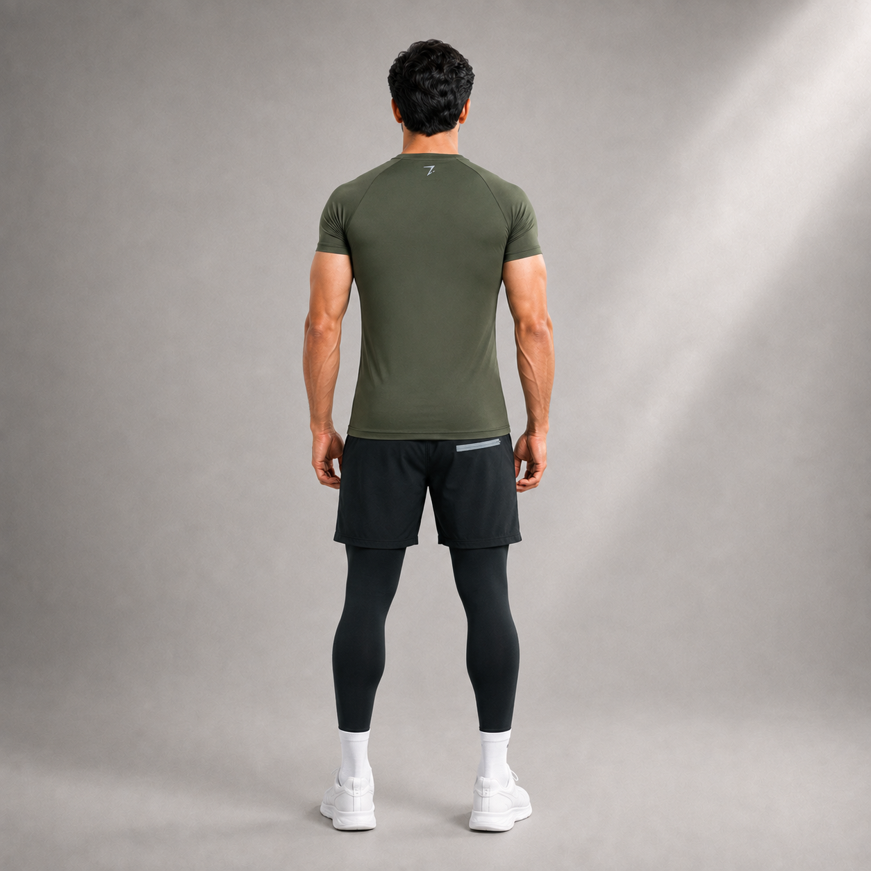 ACTIVE COMPRESSION TEES - OLIVE