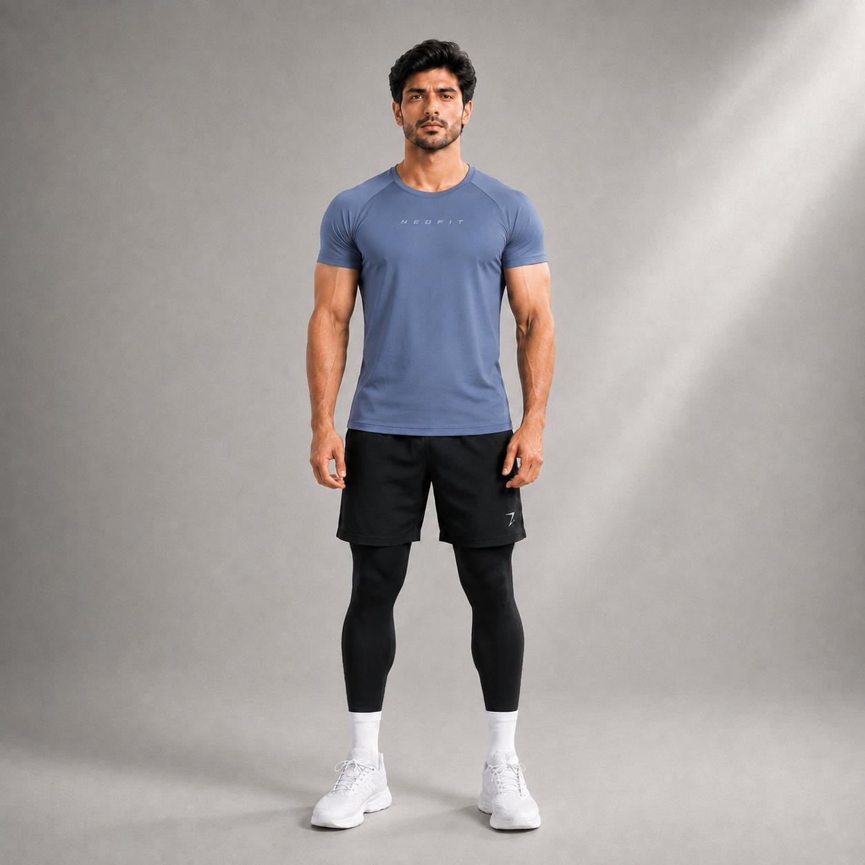 ACTIVE COMPRESSION TEES - CHARCOAL