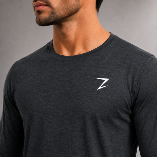 FULL SELEEVE TEE - BLACK