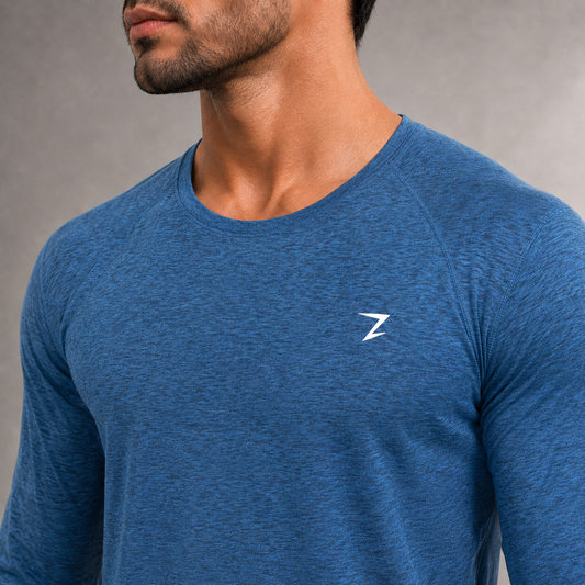 FULL SELEEVE TEE - BLUE