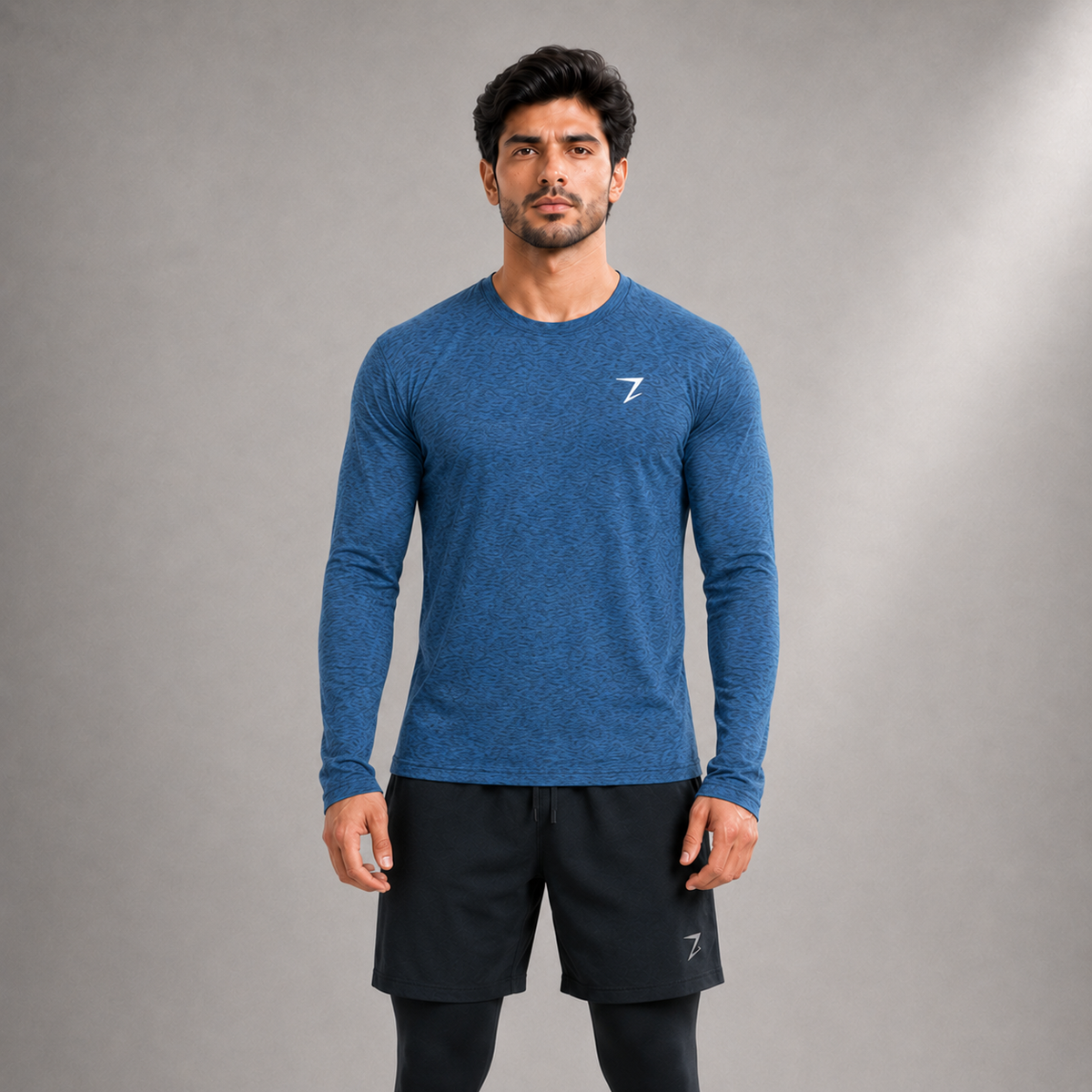 FULL SELEEVE TEE - BLUE