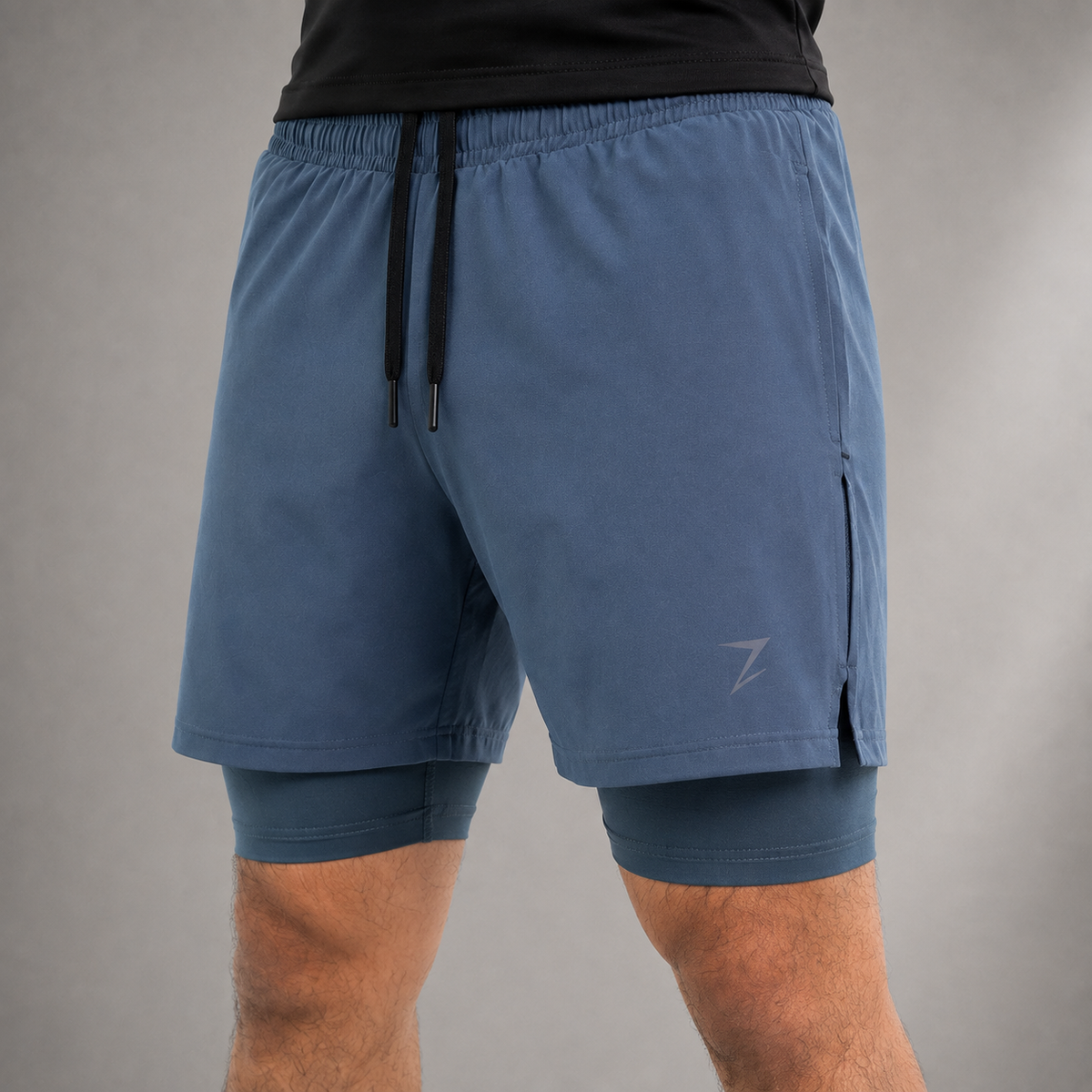 INNER LINED SHORTS - CHARCOAL