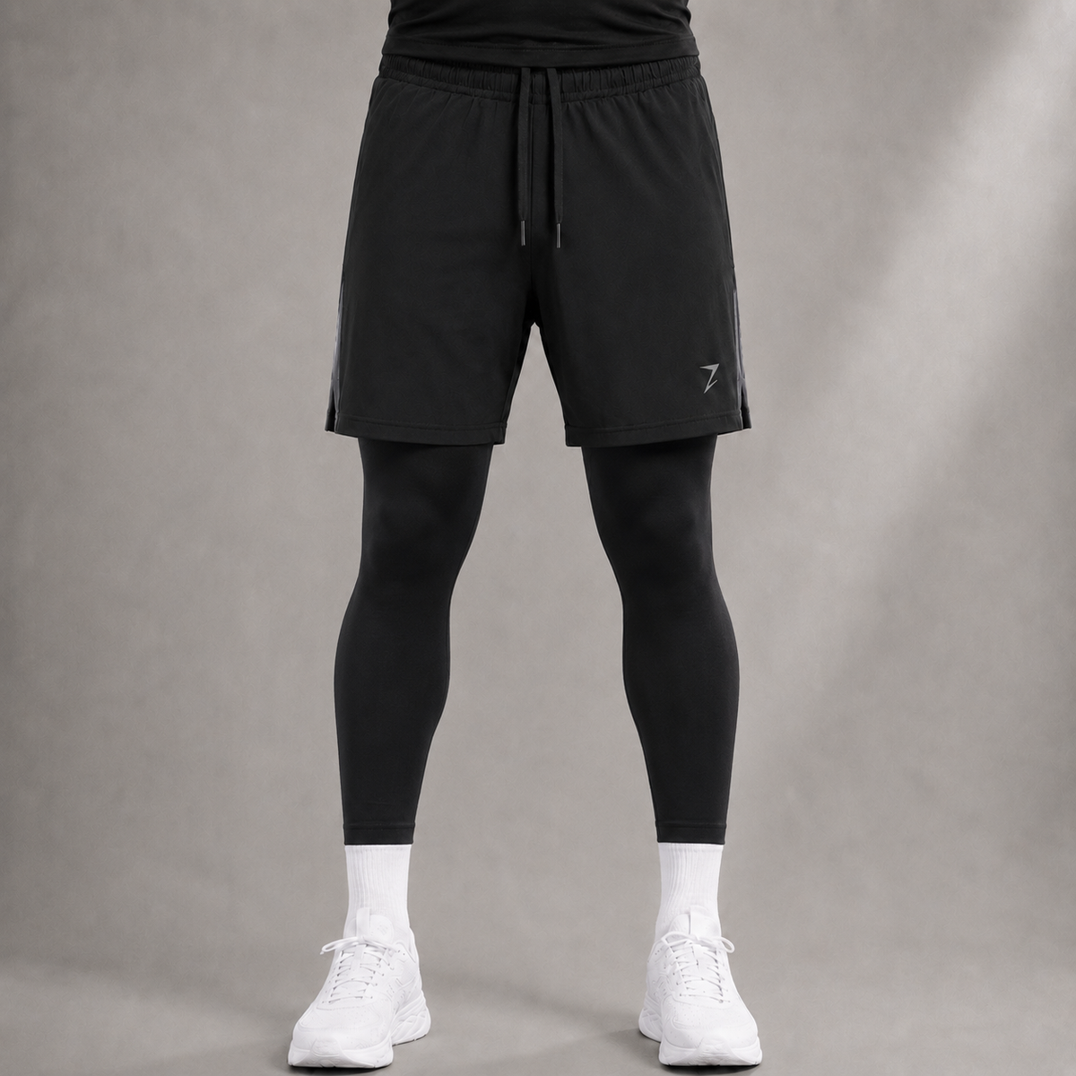 HYBRID TRAINING SHORTS - BLACK