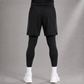 HYBRID TRAINING SHORTS - BLACK