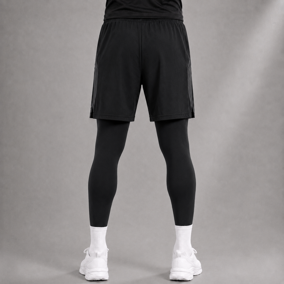 HYBRID TRAINING SHORTS - BLACK