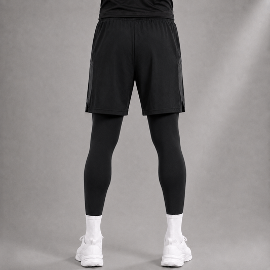 HYBRID TRAINING SHORTS - BLACK