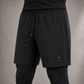 HYBRID TRAINING SHORTS - BLACK