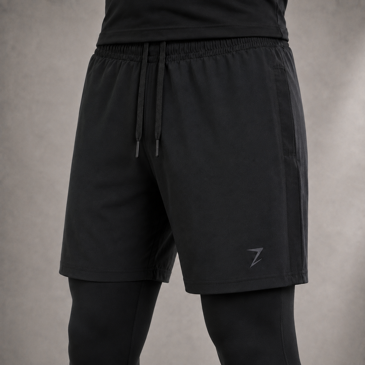 HYBRID TRAINING SHORTS - BLACK