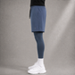 HYBRID TRAINING SHORTS - CHARCOAL