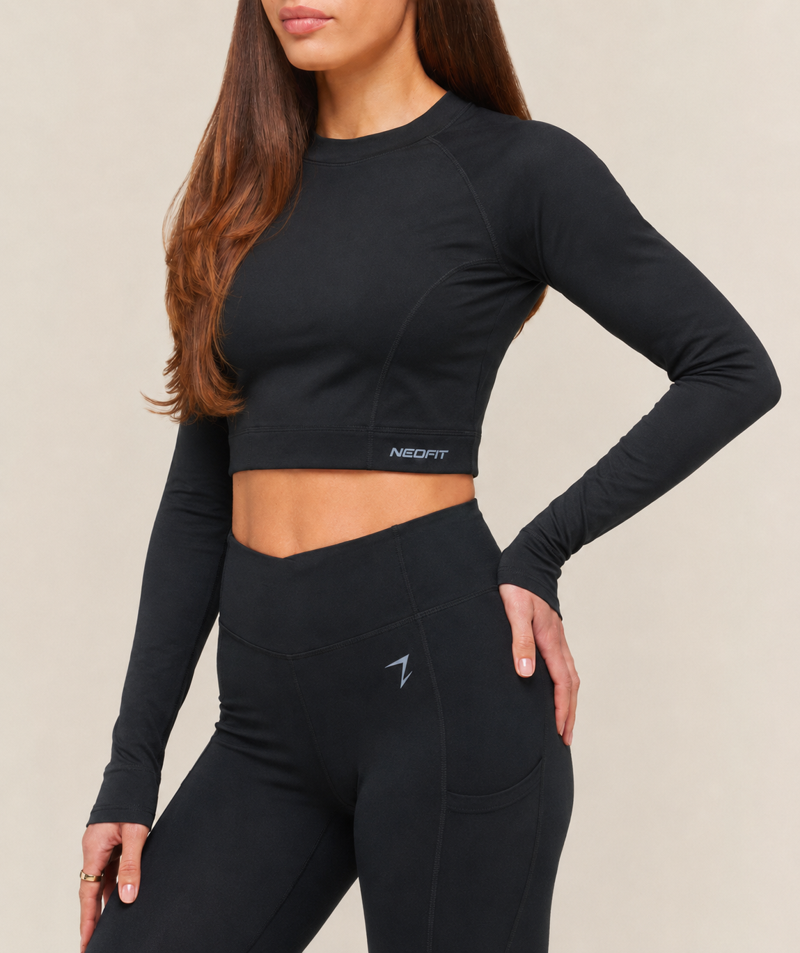 DRICORE CROP SET - BLACK