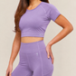 DRICORE CROP SET - PLUM