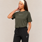 ACTIVE TEE - OLIVE
